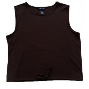 Ann Taylor Brown Sleeveless Blouse